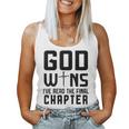 God Wins I 'Ve Read The Final Chapter Christian Faithin God レディースタンクトップ