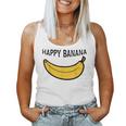 Happy Banana ファニーバナナラブ フルーツバナナ スマイリーフェイス レディースタンクトップ