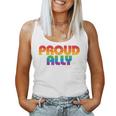 Lgbtq Proud Ally Lesbian Gay Pride Lgbt Ally Rainbowintage レディースタンクトップ