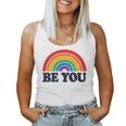 Lgbtq Be You Pocket Gay Pride Lgbt Ally Rainbow Flagintage レディースタンクトップ