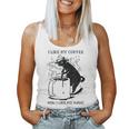 Magic Coffee Cat 面白い猫 レディースタンクトップ