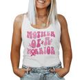 Mother Of A Warrior 乳がん啓発 ピンクリボン 長袖tシャツ レディースタンクトップ