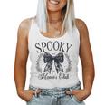 Spooky Mamas Club ソーシャル ハロウィン ダークコケット ブラック リボン レディースタンクトップ