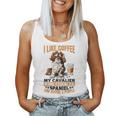 キャバリア・キング・チャールズ・スパニエル犬種 I Like Coffee My レディースタンクトップ