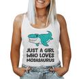モササウルスが好きな女の子だけ レディースタンクトップ