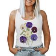 ヴィンテージ パンジー 花 ガーデニング パンジー 恋人 レディースタンクトップ