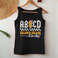 Ab Cd 2年生 ロックス 2年生 先生 男の子 女の子 キッズ レディースタンクトップ 面白い贈り物