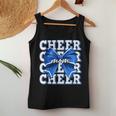 Cheer Mom Blue Bow Cheerleader Competition Game Day Women Tank Top Unique Gifts