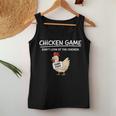 Chicken Game Do Not Look The Chicken You Look Game レディースタンクトップ 面白い贈り物