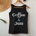 Coffee & Jazz シャツ ユニセックス コーヒー愛好家 ジャズ レディースタンクトップ 面白い贈り物