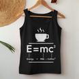 EMc2 Means Energy Milk X Coffee2 レディースタンクトップ 面白い贈り物