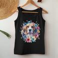 Floral Beagle Mom Dog Lovers Cute Mama Puppy Mother's Day Women Tank Top Unique Gifts