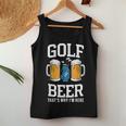 Golf And Beer That's Why I'm Here ゴルフ ビールを飲む人 レディースタンクトップ 面白い贈り物