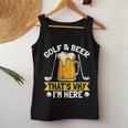 Golf And Beer That's Why I'm Here 面白いゴルファーの言葉 レディースタンクトップ 面白い贈り物