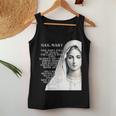 Hail Mary Blessed Mother ロザリオの祈り レディースタンクトップ 面白い贈り物