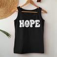 Hope Romans 15 13 レトロ グルービー 面白い クリスチャン 信仰 聖書 J レディースタンクトップ 面白い贈り物