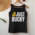 Just Duckyラバーダック レディースタンクトップ 面白い贈り物