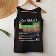 Can I Lick It Periodic Table Chart Science Teacher Cool Meme Women Tank Top Unique Gifts