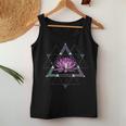 Lotus Floweracred Geometry Yoga Meditationpiritual Zen レディースタンクトップ 面白い贈り物