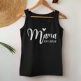 Mama Heart Est2022 Cute Pregnancy New Moms & Mothers-To-Be Women Tank Top Personalized Gifts