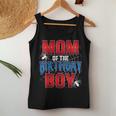 Mom Of The Birthday Boy Spider Web Birthday Party Matching Women Tank Top Personalized Gifts
