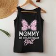 Mommy Of The Birthday Girl Cute Pink Bow Family Matching Women Tank Top Unique Gifts