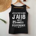 No Tengo 43 Años Tengo 18 Años Con 25 Años De Experiencia Cuello Camiseta sin mangas para mujer Regalos divertidos