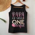 Papa Of Miss Onederful Girls 1歳の誕生日 マッチングファミリー レディースタンクトップ 面白い贈り物