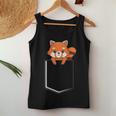 Red Panda In A Bag Cute Love レッドパンダバッグ レディースタンクトップ 面白い贈り物
