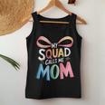 My Squad Calls Me Mom Mama Mother's Day Big Coquette Bow Women Tank Top Personalized Gifts