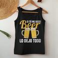 I Tu Me Dices Beer Lo Dejo Todo Cuello Camiseta sin mangas para mujer Regalos divertidos
