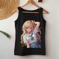 アニメ風イラスト ギャル 最強 可愛い女の子 レディースタンクトップ 面白い贈り物