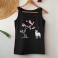 柴犬の桜hiba Inu Japanese Cherry Blossomakura レディースタンクトップ 面白い贈り物