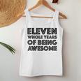 11歳の誕生日シャツギフト年齢11歳男の子女の子 レディースタンクトップ 面白い贈り物