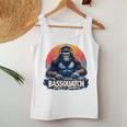 Bassquatch – Groovyasquatch Djデザイン 音楽愛好家向け レディースタンクトップ 面白い贈り物