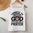 Connect To God The Password Is Prayer Jesus Christian Faith。 レディースタンクトップ 面白い贈り物