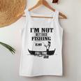 Cute I'm Not Retired Fishing Is My Full-Time Job ギフト レディースタンクトップ 面白い贈り物