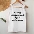 Easy Distracted By Anake Dad Mom Ratnake レディースタンクトップ 面白い贈り物