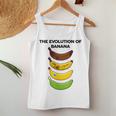 The Evolution Of Banana Novelty Graphic & Cool s レディースタンクトップ 面白い贈り物