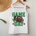Game Day Touchdown Football Mom Girls Go Cheer Green Women Tank Top Unique Gifts