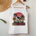 Gigisaurus Dinosaur Grandma Matching Family Saurus Women Tank Top Personalized Gifts