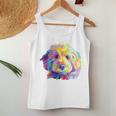 Goldendoodle ギフト ラブラドゥードル Cockapoo Mom カラフル ポップアート レディースタンクトップ 面白い贈り物