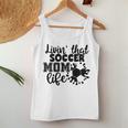 Livin' Thatoccer Mom Life ファニースポーツ 母の日 長袖tシャツ レディースタンクトップ 面白い贈り物