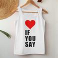 I Love Heart Red If Youay For アパレル レディースタンクトップ 面白い贈り物
