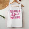 Mother Of A Warrior 乳がん啓発 ピンクリボン 長袖tシャツ レディースタンクトップ 面白い贈り物
