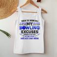 My Bowling 言い訳 おもしろボーリングギフト レディースタンクトップ 面白い贈り物