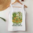 My Kind Ofocial Circle Plantkeleton ユーモア レディースタンクトップ 面白い贈り物