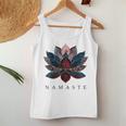 Namaste Lotus Flower Zen Buddhism Yogi Buddhist Buddha Yoga Gray Tank Top Frauen Lustige Geschenke