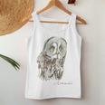 Owl Drawing レディースタンクトップ 面白い贈り物