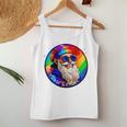 Santaclaus Rainbow 長袖tシャツ レディースタンクトップ 面白い贈り物